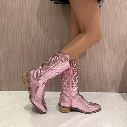 Inola | Metallic Cowboy Boots for Women