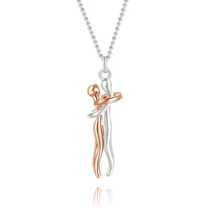 Elegant Women's Necklace with Gold and Silver Pendant