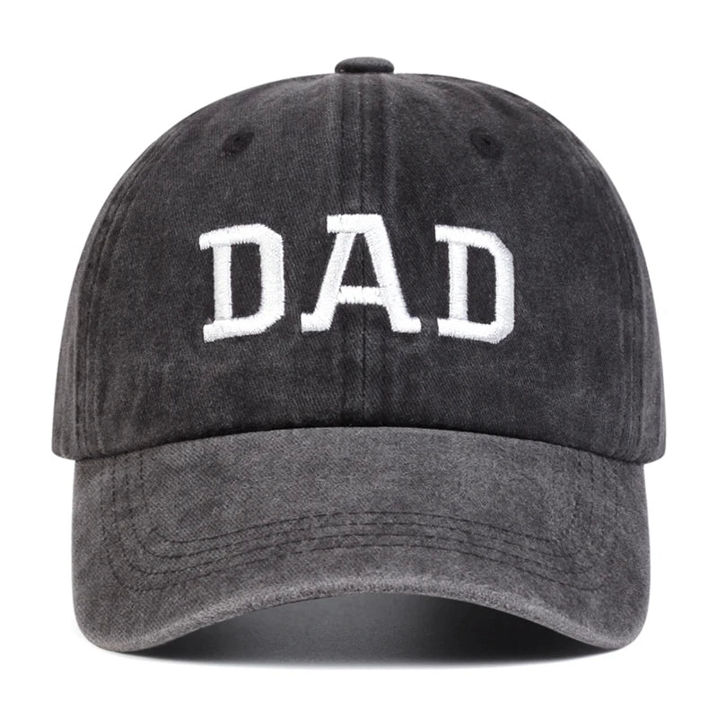 Stylish Baseball Cap With Embroidered Mom/Dad Lettering
