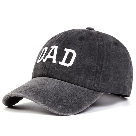 Stylish Baseball Cap With Embroidered Mom/Dad Lettering