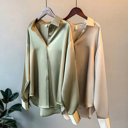 Chic Luxe Women's Blouse with Long Sleeves