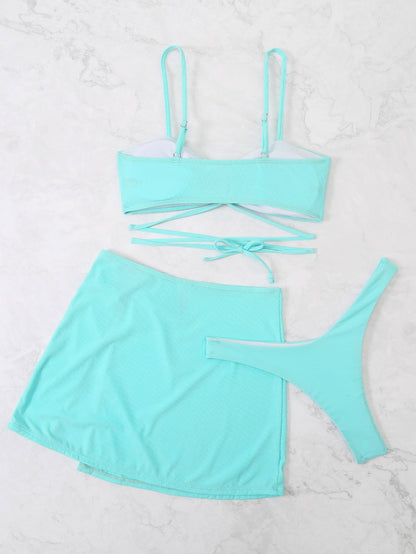 Euphemia | Playful 3-Piece Bikini Set with Heart Details