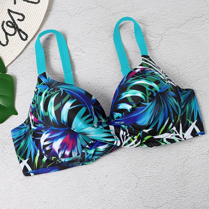 Fina | Stylish High-Waist Bikini Set with Tropical Print
