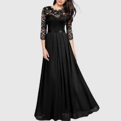 Elke | Elegant Evening Dress with Lace and Flowing Skirt Gala Dresses