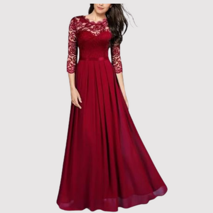 Elke | Elegant Evening Dress with Lace and Flowing Skirt Gala Dresses