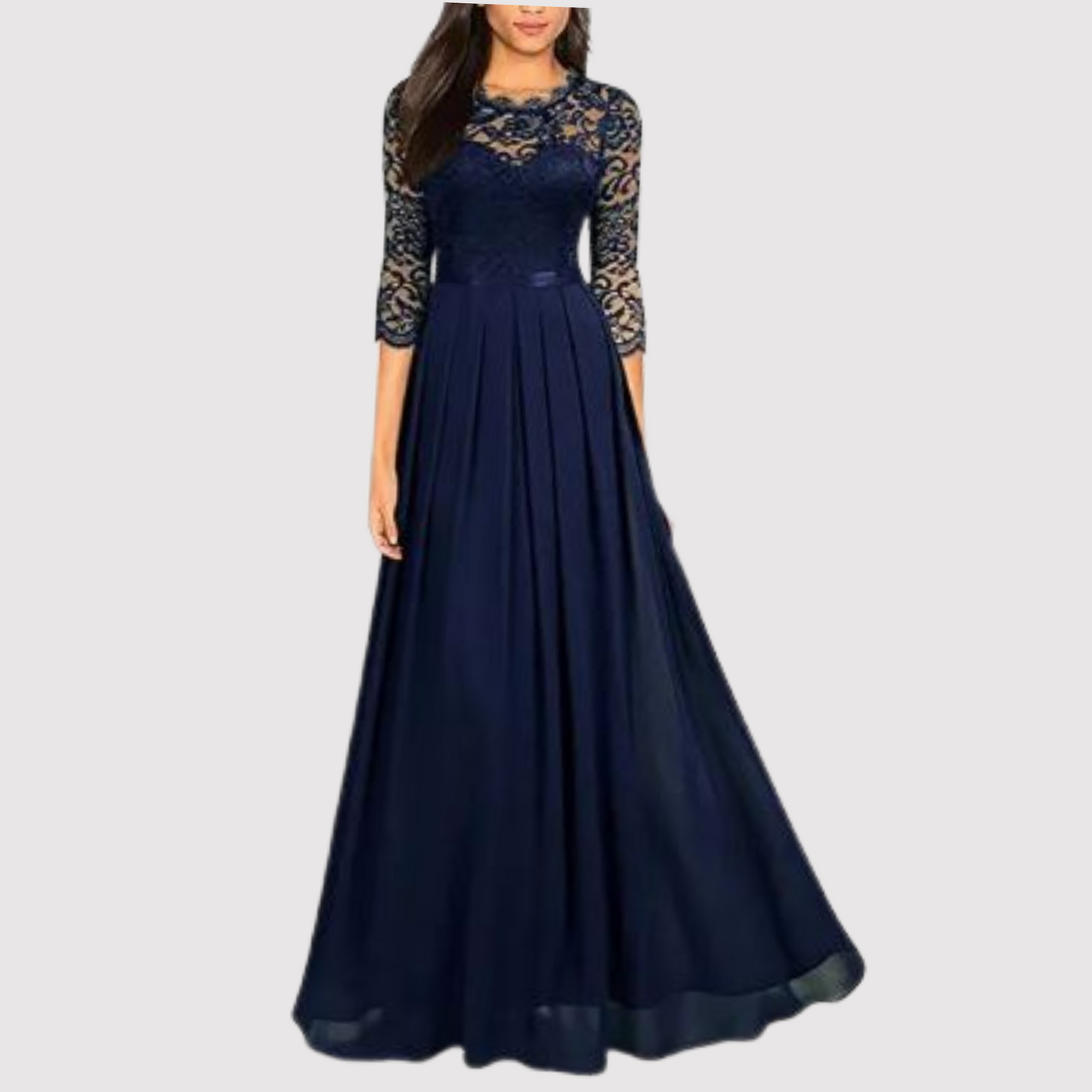 Elke | Elegant Evening Dress with Lace and Flowing Skirt Gala Dresses