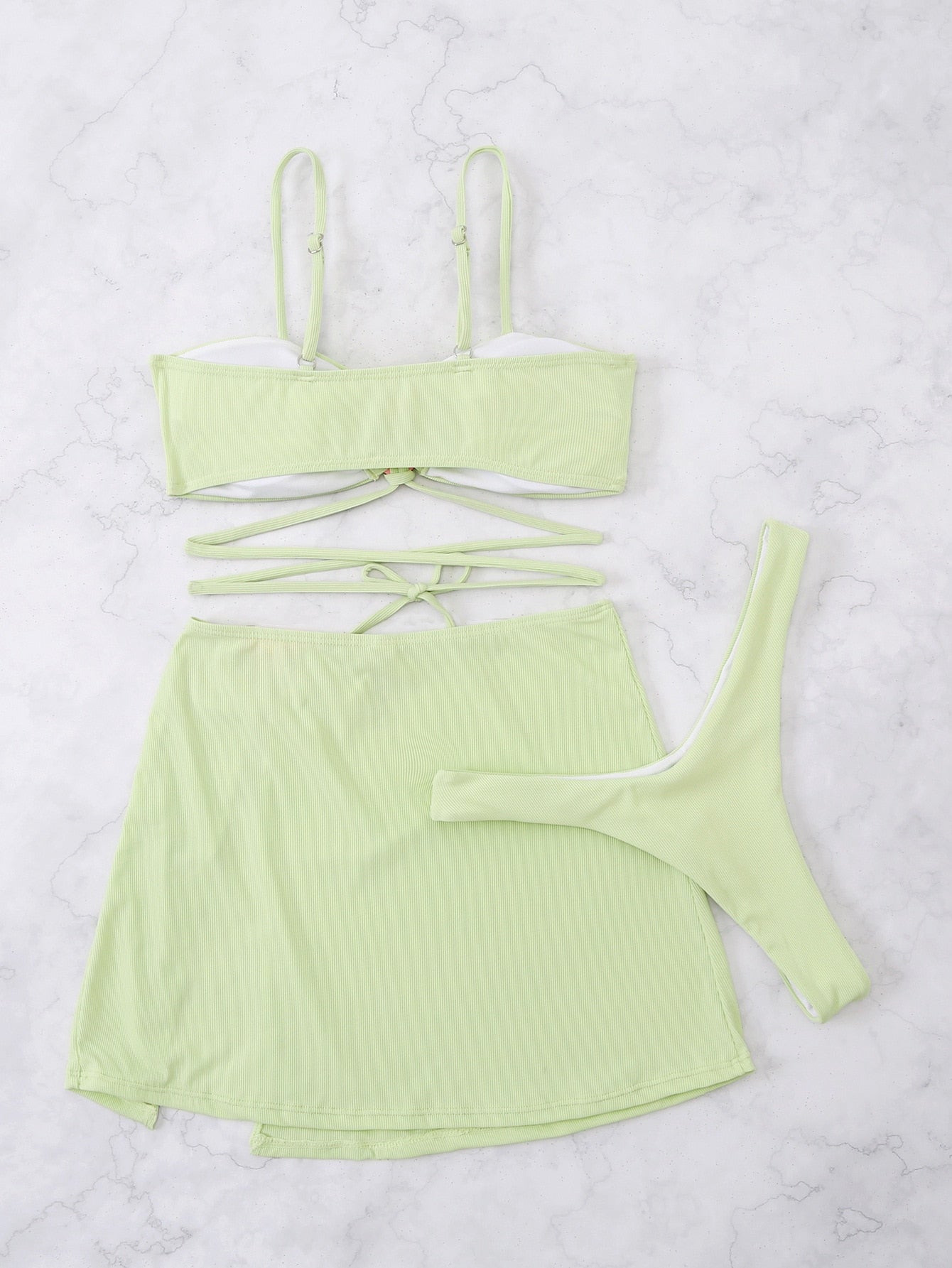 Euphemia | Playful 3-Piece Bikini Set with Heart Details