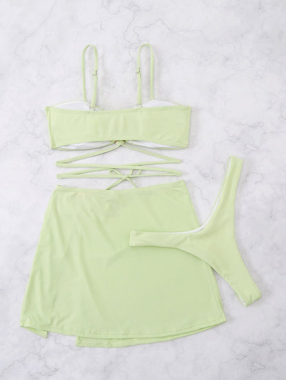 Euphemia | Playful 3-Piece Bikini Set with Heart Details