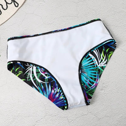 Fina | Stylish High-Waist Bikini Set with Tropical Print