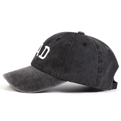 Stylish Baseball Cap With Embroidered Mom/Dad Lettering
