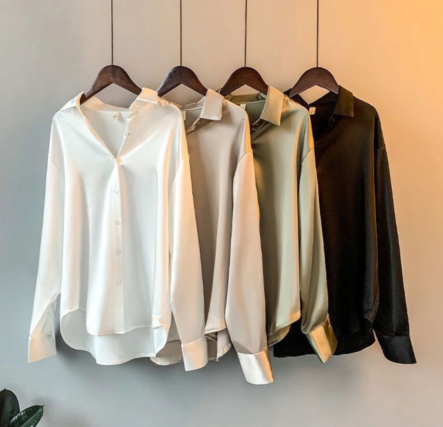 Chic Luxe Women's Blouse with Long Sleeves