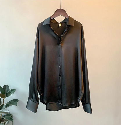 Chic Luxe Women's Blouse with Long Sleeves