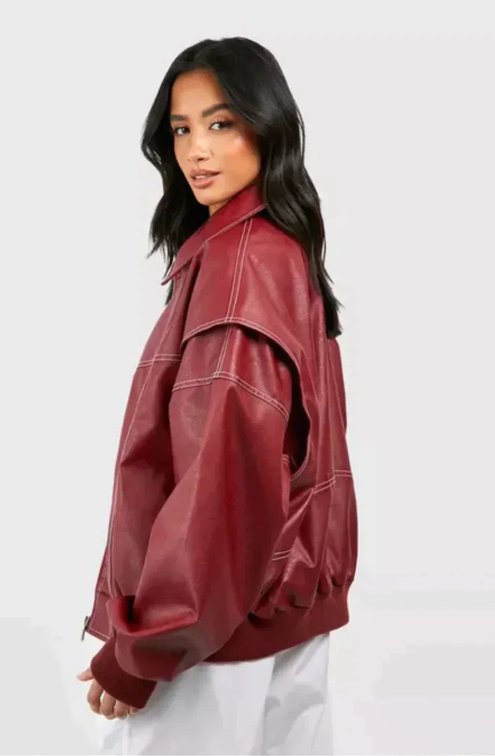 Charlot | Oversized Jacket with Zipper and Elegant Look