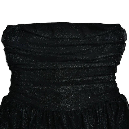 Dahlia | Strapless Glitter Mini Dress