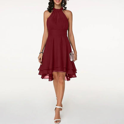 Frieda | Halter Dress with Ruffles