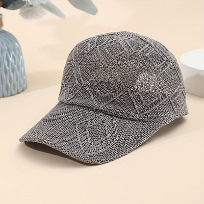 Malvina | Crocheted Mesh Cap with Diamond Pattern
