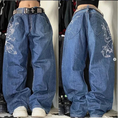 Dunya | Streetwear Flared Baggy Jeans