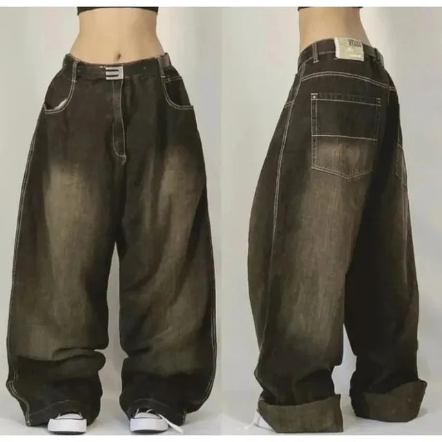 Dunya | Streetwear Flared Baggy Jeans