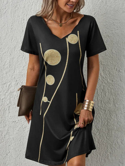 Sandria | V-Neck Women's Midi Dress