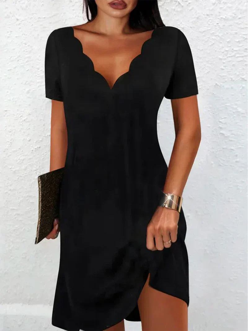 Sandria | V-Neck Women's Midi Dress