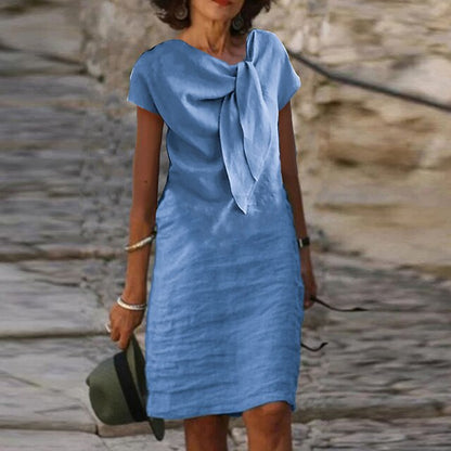 Breann | Elegant Bow Detail Midi Women's Dress