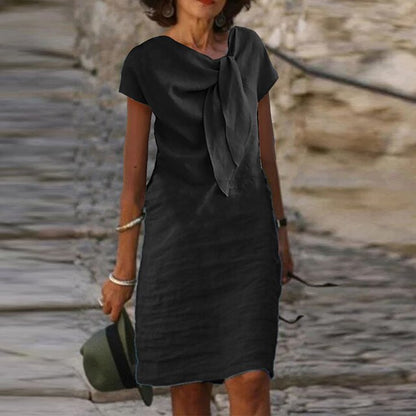Breann | Elegant Bow Detail Midi Women's Dress