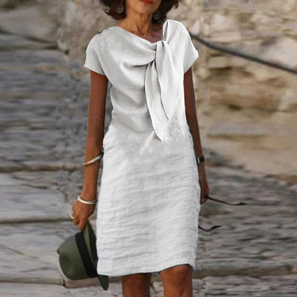 Breann | Elegant Bow Detail Midi Women's Dress