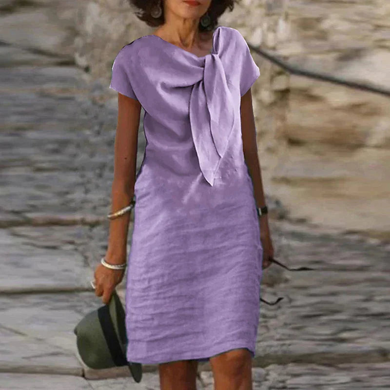 Breann | Elegant Bow Detail Midi Women's Dress