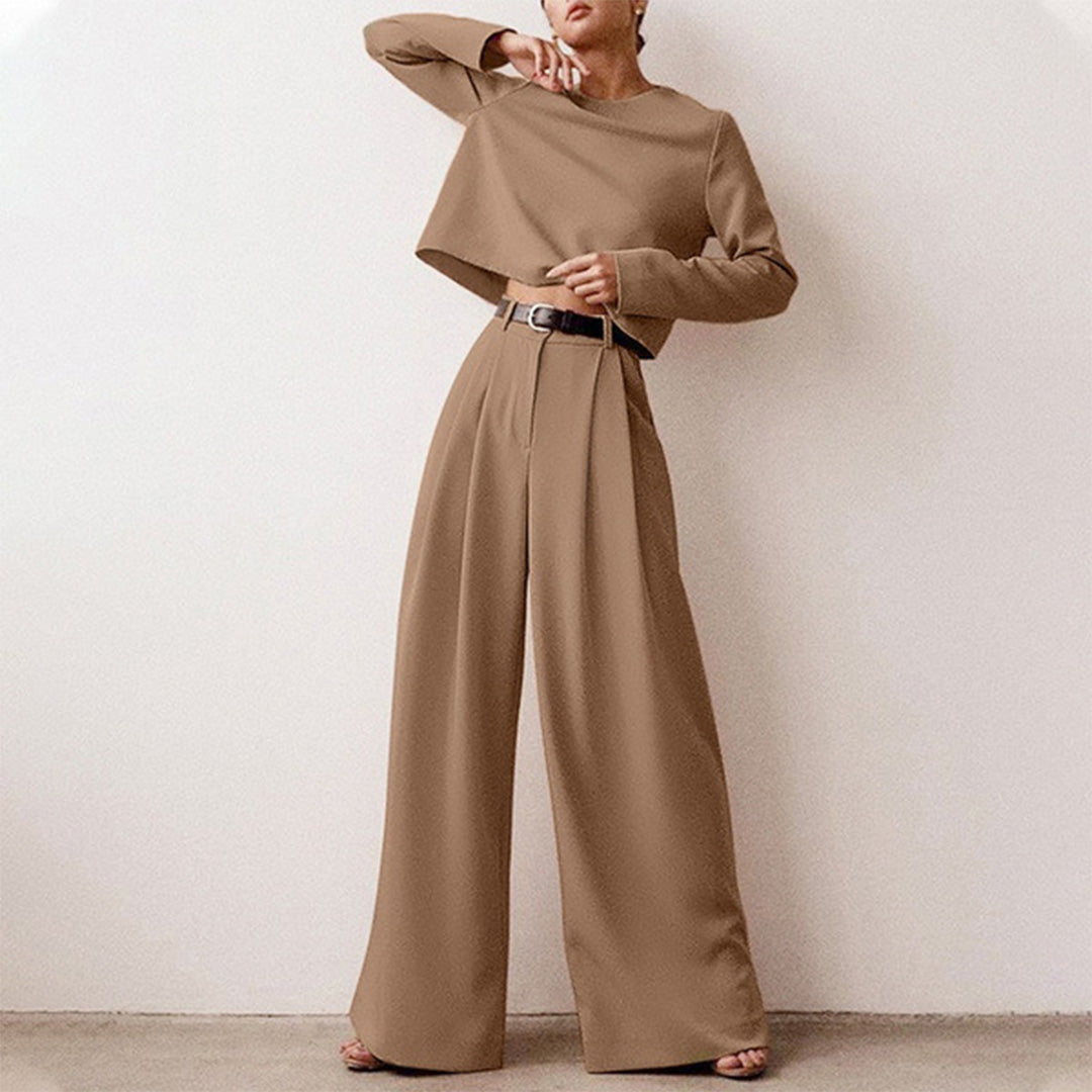 Chic comfortable ladies set with elegant structure