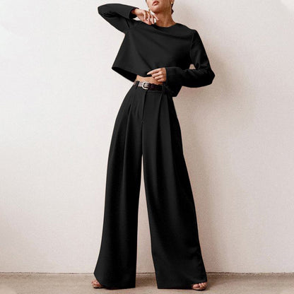 Chic comfortable ladies set with elegant structure