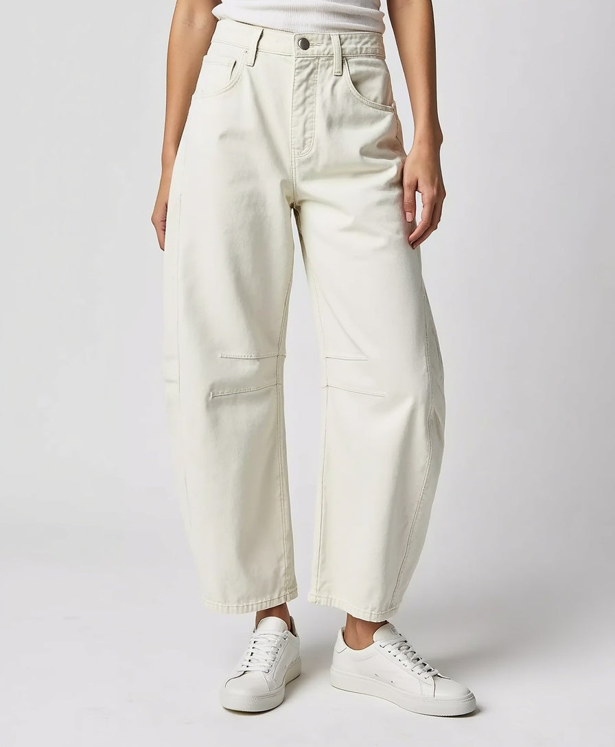 Weite Jeans mit Hohem Bund für Damen