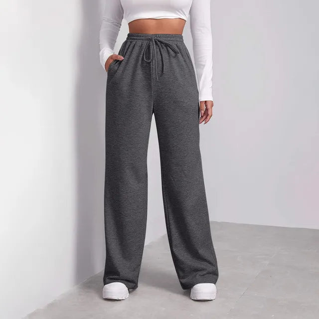 Alina | Casual High Waist Wide-Leg Jogging Pants
