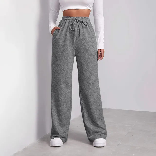 Alina | Casual High Waist Wide-Leg Jogging Pants