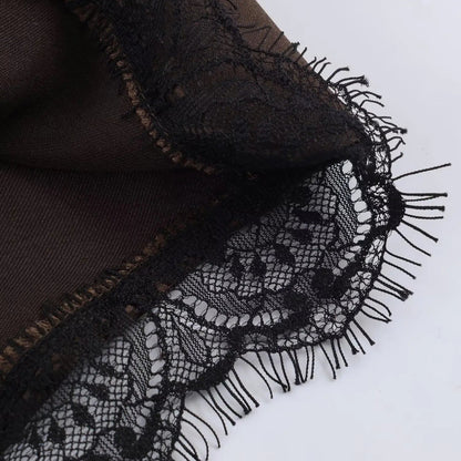 Xylia | Dames Minishort - Luxe Satijn met Kanten Rand 3