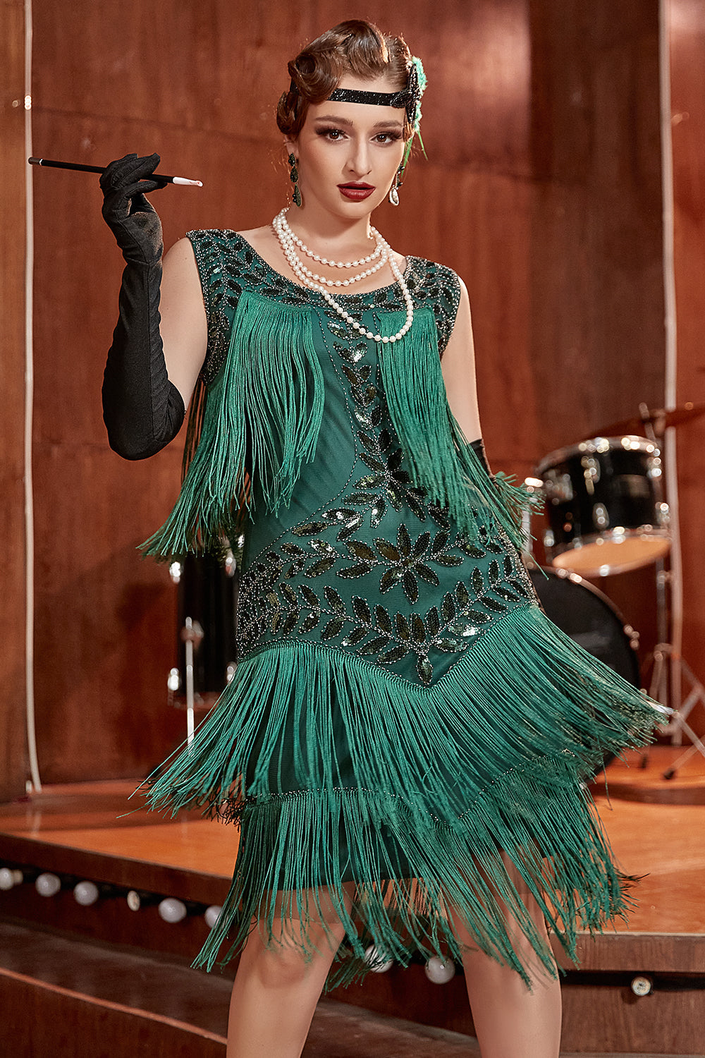 Goedele | Vintage Boho Fringe Midi Women's Dress