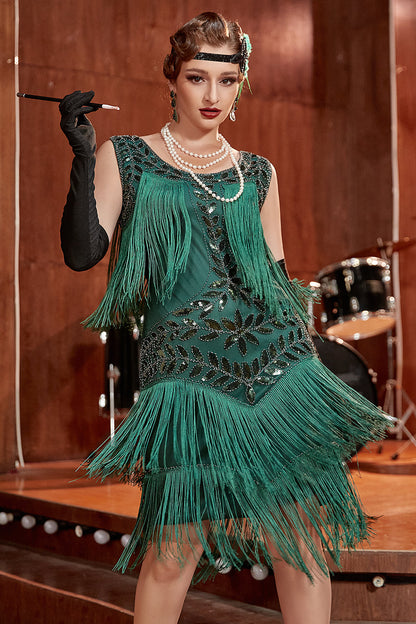 Goedele | Vintage Boho Fringe Midi Women's Dress