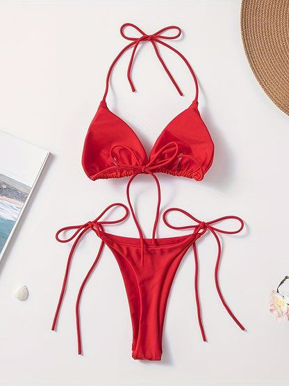 Gaity | Minimalist Bikini with Bow Details
