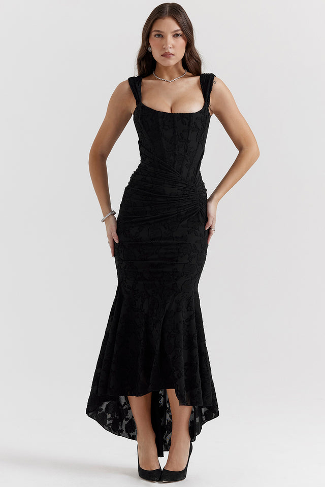 Alcinia | Elegant Asymmetrical Midi Dress