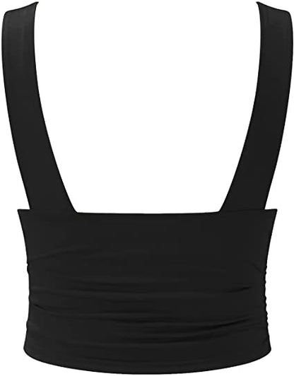 Alana | Elegant V-Neck Crop Top