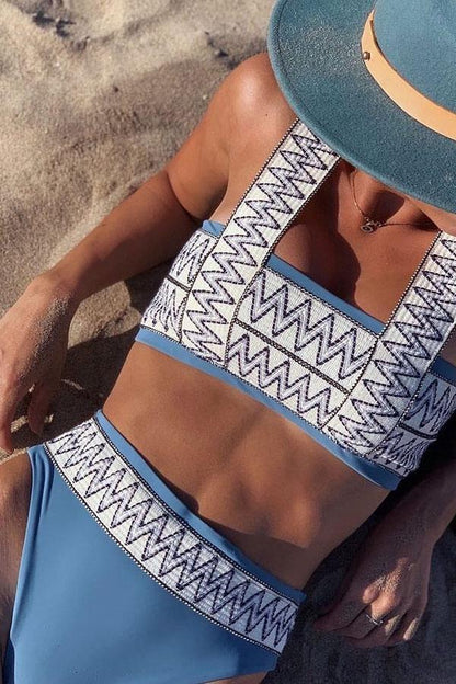 Rami | Sporty Bikini Set with Graphic Pattern