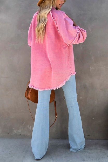 Trendy stylish women's denim jacket