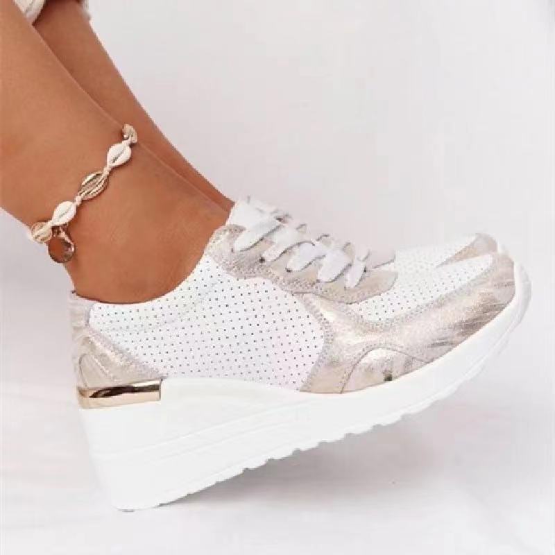 Comfortable Women's Sneakers with Elevated Sole