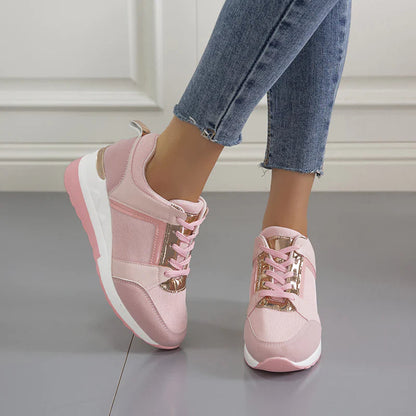 Comfortable Women's Sneakers with Elevated Sole