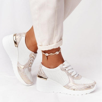 Comfortable Women's Sneakers with Elevated Sole