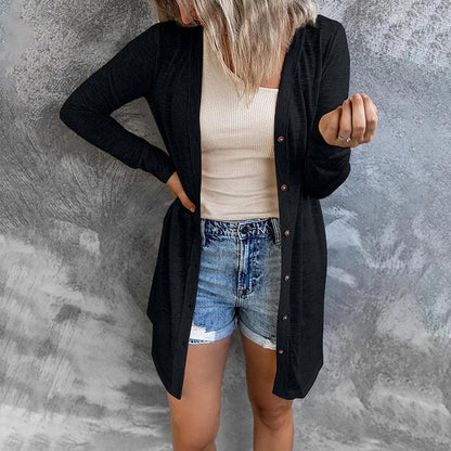 Trendy airy women's cardigan with buttons