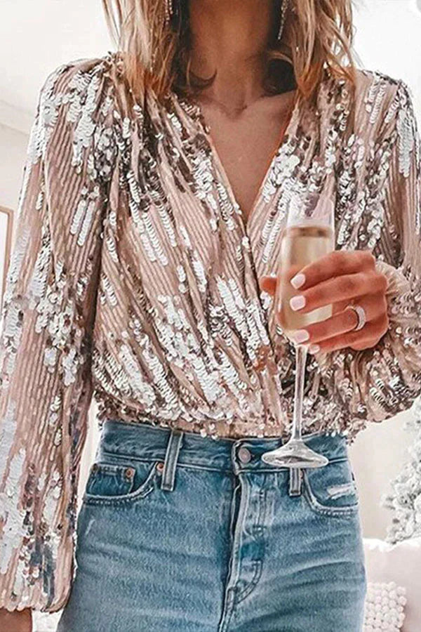 Dylan | Luxury Sequin Blouse