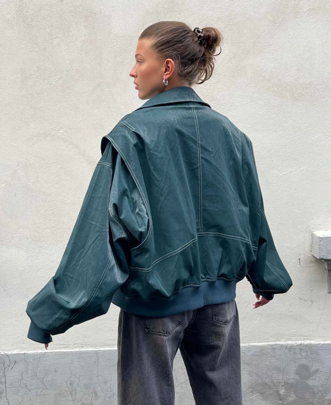 Charlot | Oversized Jacket with Zipper and Elegant Look