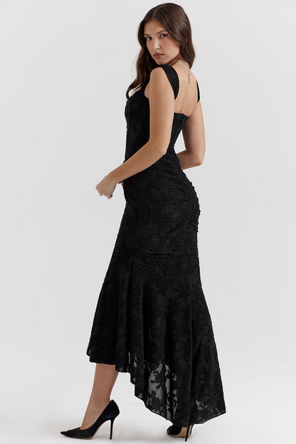 Alcinia | Elegant Asymmetrical Midi Dress
