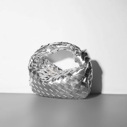 Blair | Luxury Braided Metallic Handbag