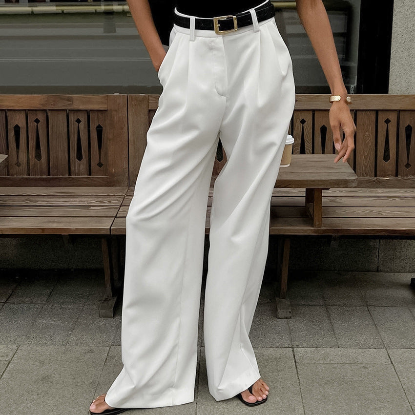 Ilena| High Waist Trousers with Wide Legs